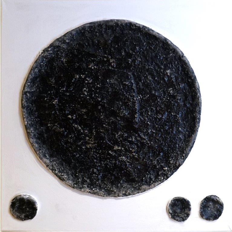 CUADRO SEPARADOR DE AMBIENTES A 0003a 40X40 (MATERIALES NATURALES Y OLEO) - JMP