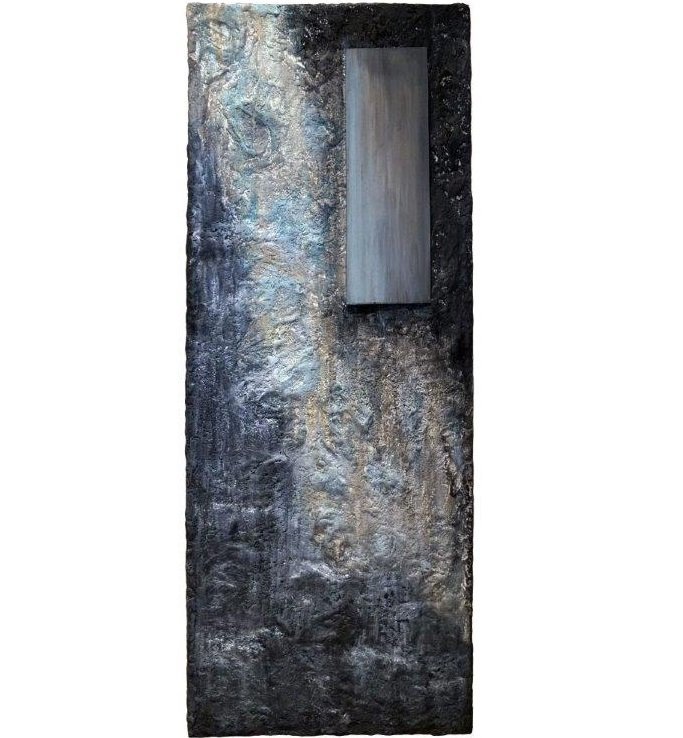 CUADRO PORTON 0007 60X150 (MATERIALES NATURALES Y PINTURA) - JMP