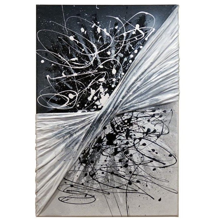 CUADRO EXPLOSION A 0022a 60X40 (MATERIALES NATURALES Y PINTURA) - JMP
