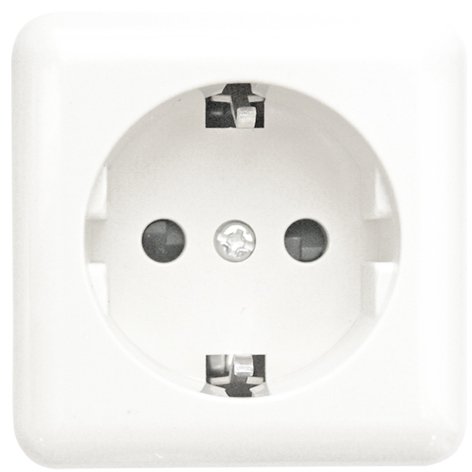BASE SUPERFICIE SUCKO 2P+TT LAT.BLANCO 65X65MM16A250V - GSC