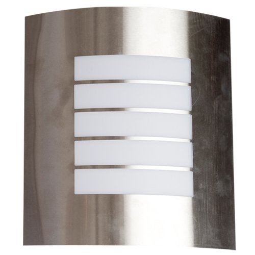 APLIQUE JARDIN PARED ACERO INOXIDABLE E27 60W NIQUEL SATIN - GSC