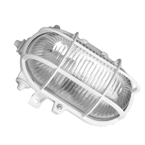 APLIQUE OVALADO E27 60W BLANCO 230V - GSC