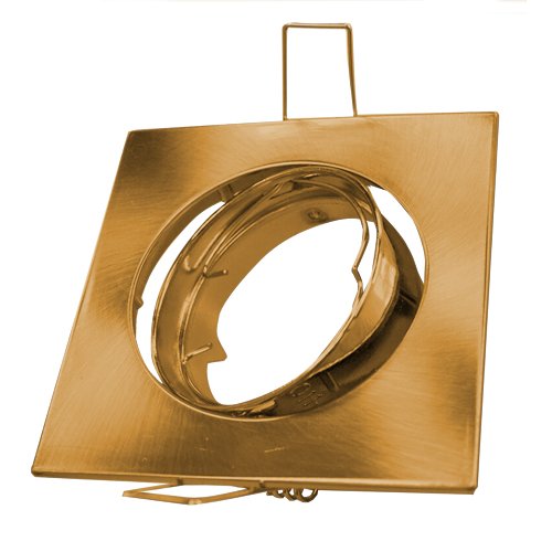 ARO EMPOTRABLE BASCULANTE CUADRADO 50W ORO VIEJO 230V - GSC