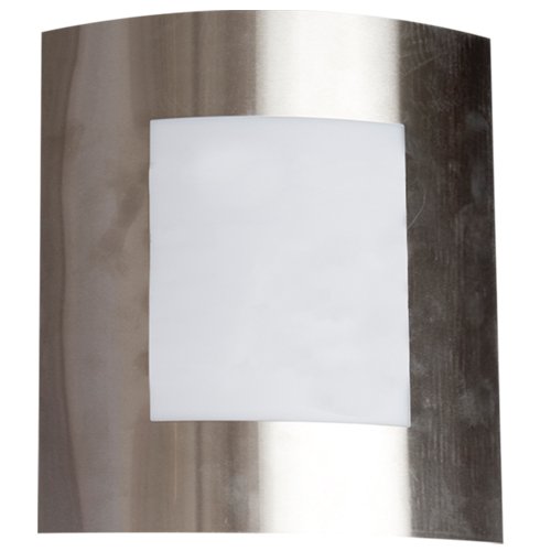 APLIQUE JARDIN PARED ACERO INOXIDABLE E27 60W- NIQUEL SATIN - GSC