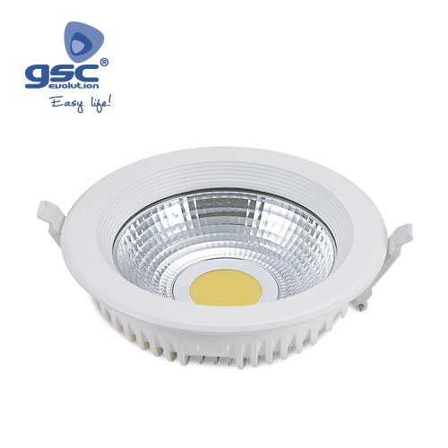DOWNLIGHT EMPOTRABLE LED REDONDO 230MM 30W-BL4200K - GSC