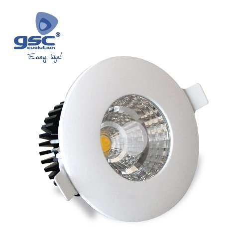 ARO EMPOTRABLE REDONDO LED 6W 3000K IP44 - BLANCO - GSC