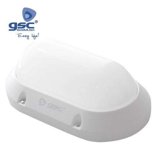 APLIQUE OVALADO LED PLASTICO 7W BLANCO 6000K - GSC 