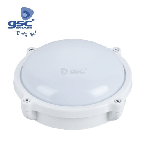 APLIQUE REDONDO LED ALUMINIO 12W BLANCO 6000K - GSC 