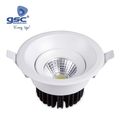 ARO BASCULANTE REDONDO LED 9W COB 3000K - GSC