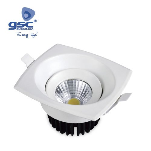 ARO BASCULANTE CUADRADO LED 9W COB 3000K - GSC