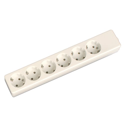 BASE MULTIPLE 6 TOMAS SIN CABLE - BLISTER - GSC