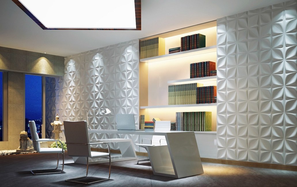 PANEL DECORATIVO 3D 50X50 ARYL (CAJA = 12 LAMINAS = 3 M2) (Espesor 1,5 mm) - DCO