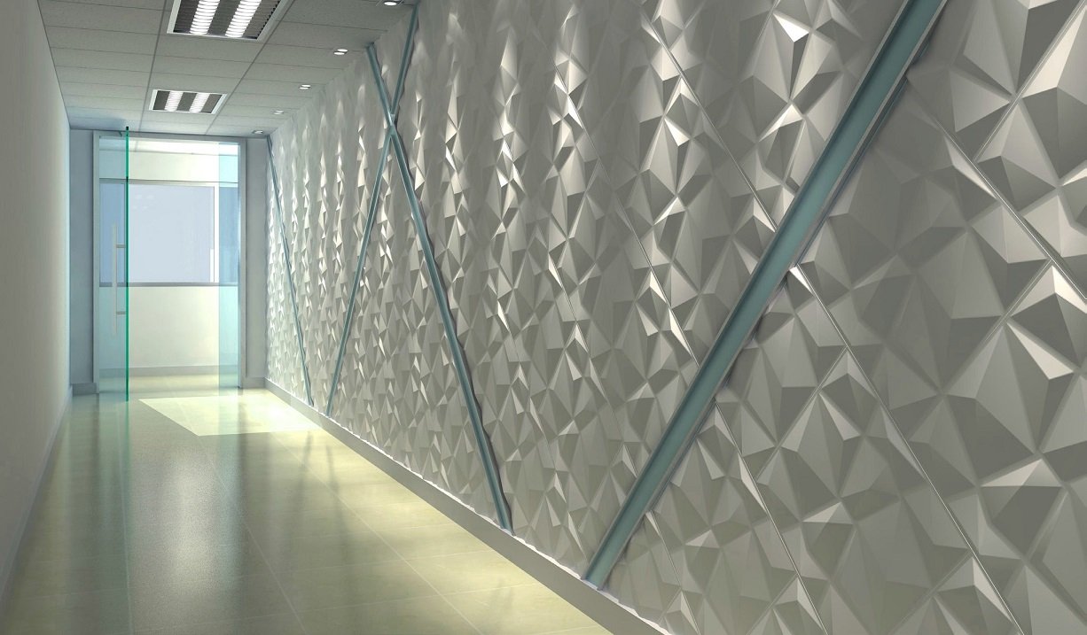 PANEL DECORATIVO 3D 50X50 DIAMOND (CAJA = 12 LAMINAS = 3 M2) (Espesor 1,5 mm) - DCO