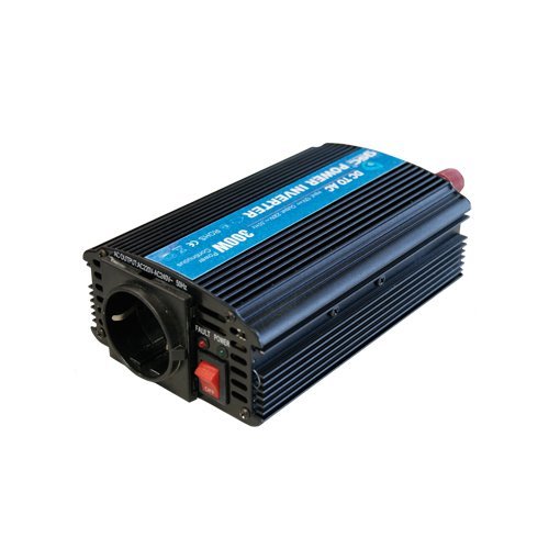 CONVERTIDOR-INVERSOR CORRIENTE 12V A 230V 300W-BLISTER - GSC 