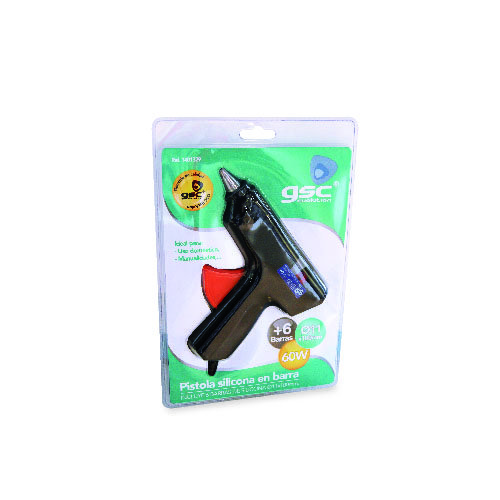 PISTOLA DE SILICONA EN BARRA 60W - BLISTER - GSC