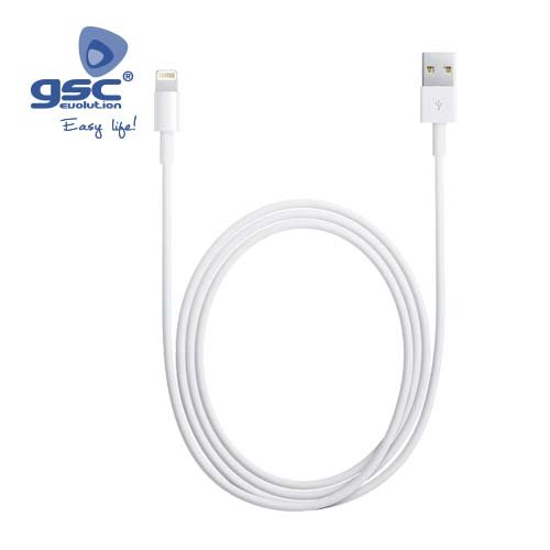 CONEXIÓN MACHO PARA IPHONE 5/6 BLANCO - BLANCO - GSC 