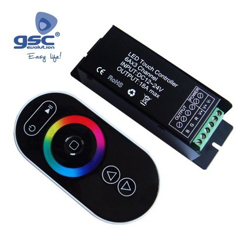 CONTROLADOR PARA TIRAS LED SMD RGB 216W 12V - GSC 