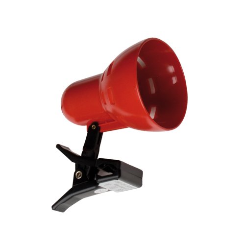 LAMPARA CON PINZAS E14 40W- ROJO - GSC