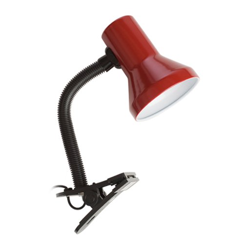 LAMPARA CON PINZAS E27 40W- ROJO - GSC