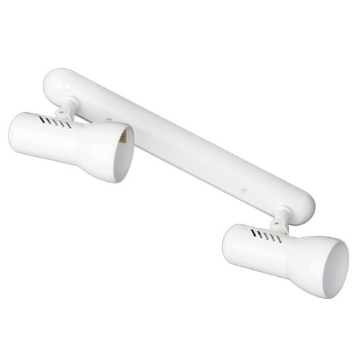 FOCO TECHO DOBLE EN LINEA E27 MAXIMO 60W- BLANCO 230V - GSC