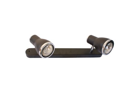 REGLETA TECHO 2 FOCOS HALOGENO 2X50W GU10-NIQUEL SATIN - GSC