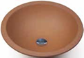 LAVABO CERAMICO 45 CM HIDRA GRES NATURAL SIN ESMALTAR DECOR. (MODELOS A-B) - CFE