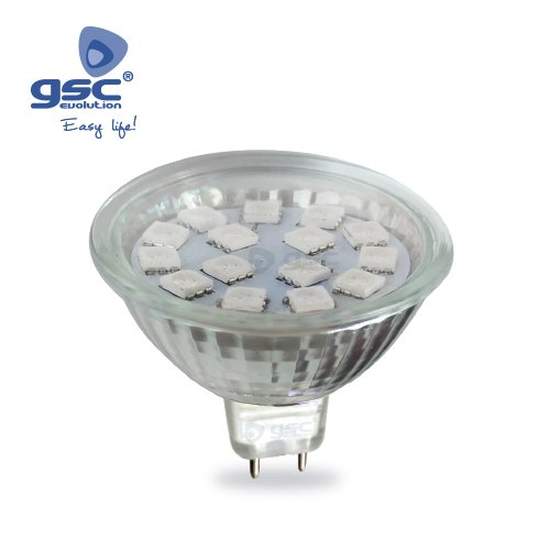 LAMPARA DICROICA 3W MR16 ROJA 12V - GSC