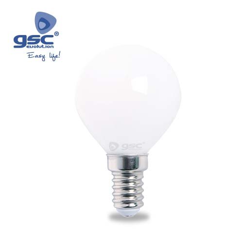 LAMPARA ESFERICA LED 4W E14 6000K SERIE CRISTAL - GSC