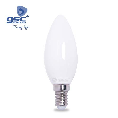LAMPARA VELA LED 4W E14 3000K SERIE CRISTAL - GSC