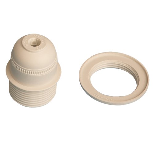 LAMPARAS TERMOPLASTICO E27 BLANCO + ARANDELA - GSC