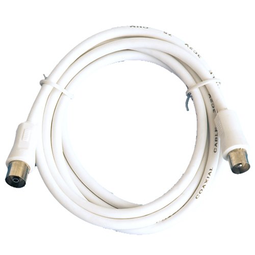 CABLE COAXIAL MACHO A HEMBRA BLANCO 5M - GSC