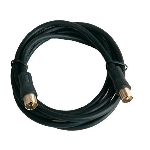 CABLE COAXIAL MACHO A HEMBRA NEGRO 1.5M - GSC