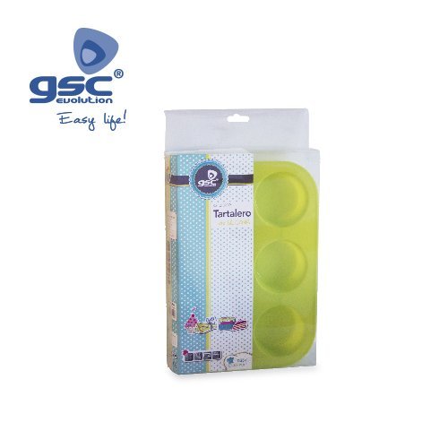 TARTALERO SILICONA Ø65X30MM 6 MUFFINS - GSC
