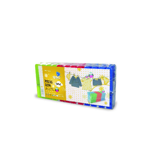 PACK 24 PINZAS PARA ROPA PLASTICO - GSC