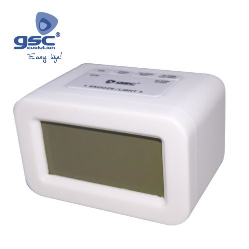 RELOJ DESPERTADOR SILICONA BLANCO - GSC