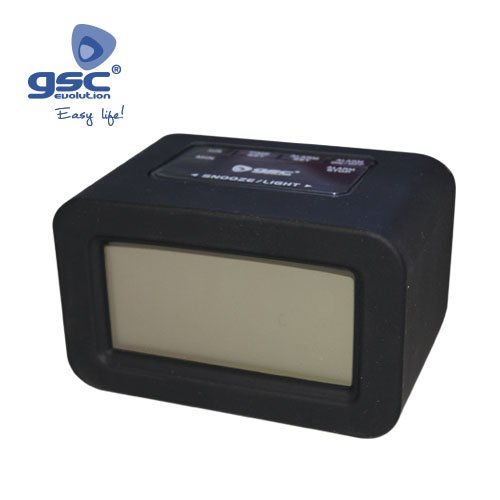 RELOJ DESPERTADOR SILICONA NEGRO - GSC