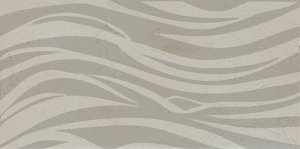 PAVIMENTO MARMOL 30X60X2 DECORADO ONDAS CALIZA CREMA - MEN
