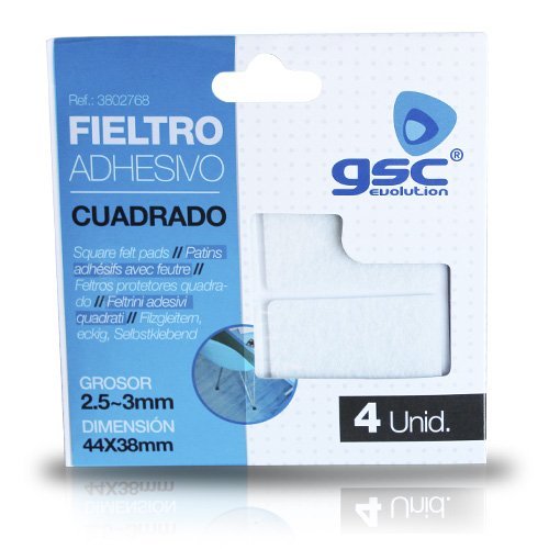 PACK 4 FIELTROS ADHESIVOS CUADRADOS 44X38MM - GSC