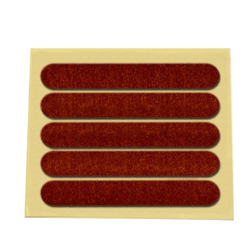 PACK 5 FIELTROS ADHESIVOS CUADRADOS MARRON 13X91MM - GSC