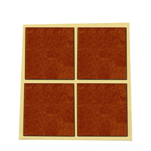 PACK 4 FIELTROS ADHESIVOS CUADRADOS MARRON 44X38MM - GSC