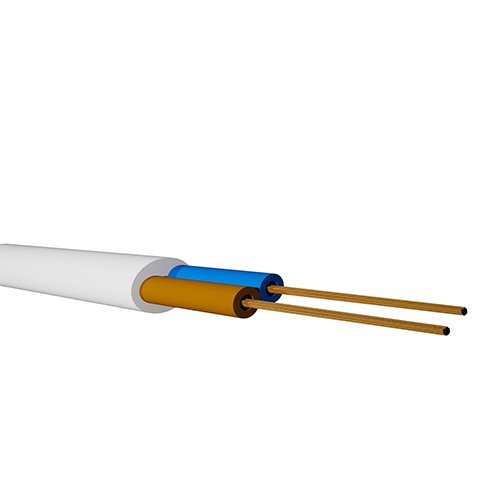 ROLLO 100M CABLE MANGUERA PLANA BLANCO (2X0.75MM) - GSC