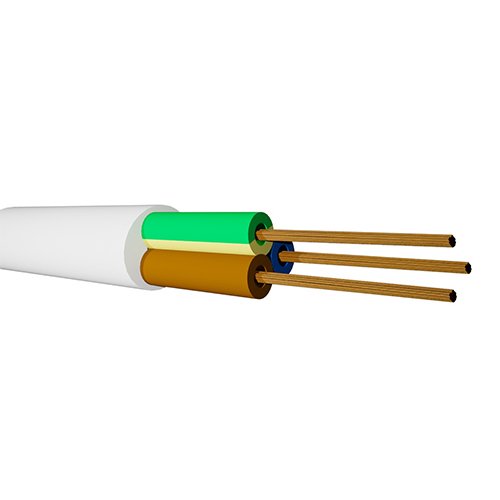 ROLLO 100M CABLE MANGUERA BLANCO (3X0.75MM) - GSC