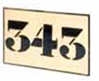NUMERO CERAMICO 3 CIFRAS 14X28 VIDRIADO (DEL 100 AL 999) (TODOS LOS COLORES) - CFE