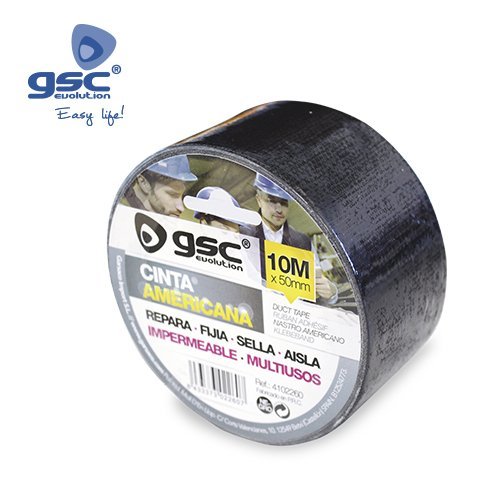 CINTA AMERICANA IMPERMEABLE 10M NEGRA - GSC