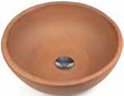 LAVABO CERAMICO 39 CM ANDROS GRES NATURAL SIN ESMALTAR - CFE