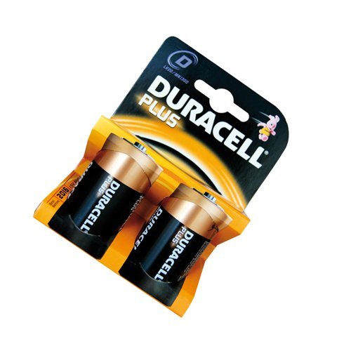 PILA ALKALINA DURACELL PLUS LR20 (D), BLISTER 2 - GSC