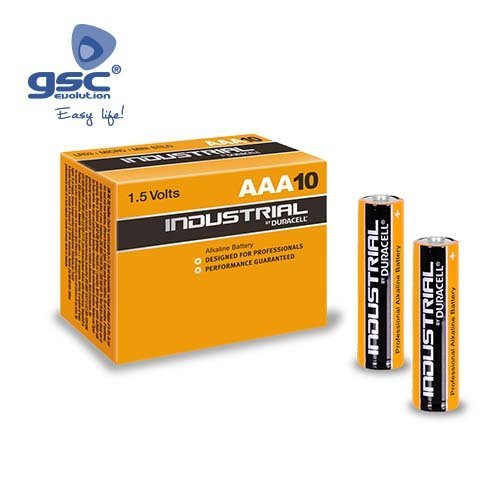 PILA ALKALINA DURACELL INDUSTRIAL LR03(AAA), CAJA 10 - GSC