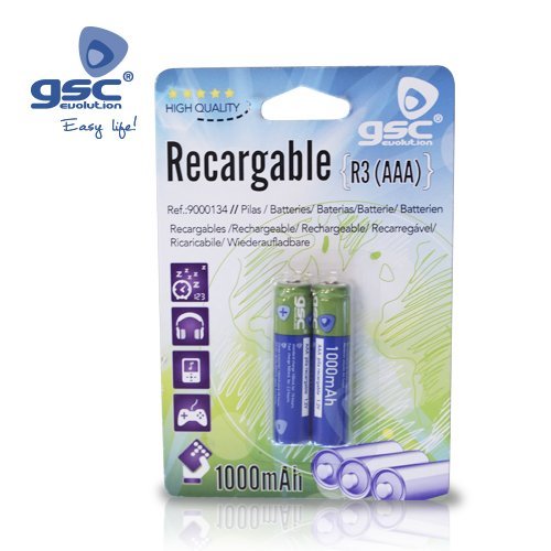 PILA RECARGABLE R03/AAANI-MH 1000MAH BLISTER 2 - GSC