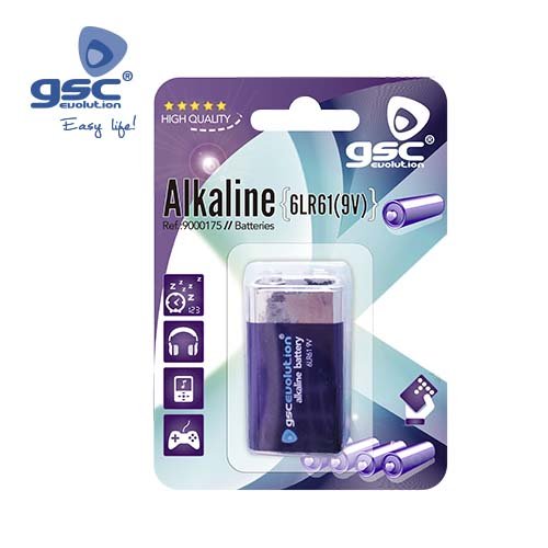PILA ALKALINA GSC EVOLUTION 9V BLISTER 1 - GSC