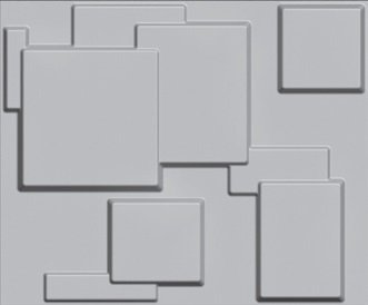 PANEL DECORATIVO 3D-PEDIR MUESTRA 62,5X80 CHOC - DCO